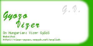 gyozo vizer business card