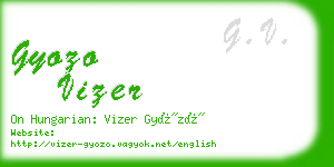gyozo vizer business card